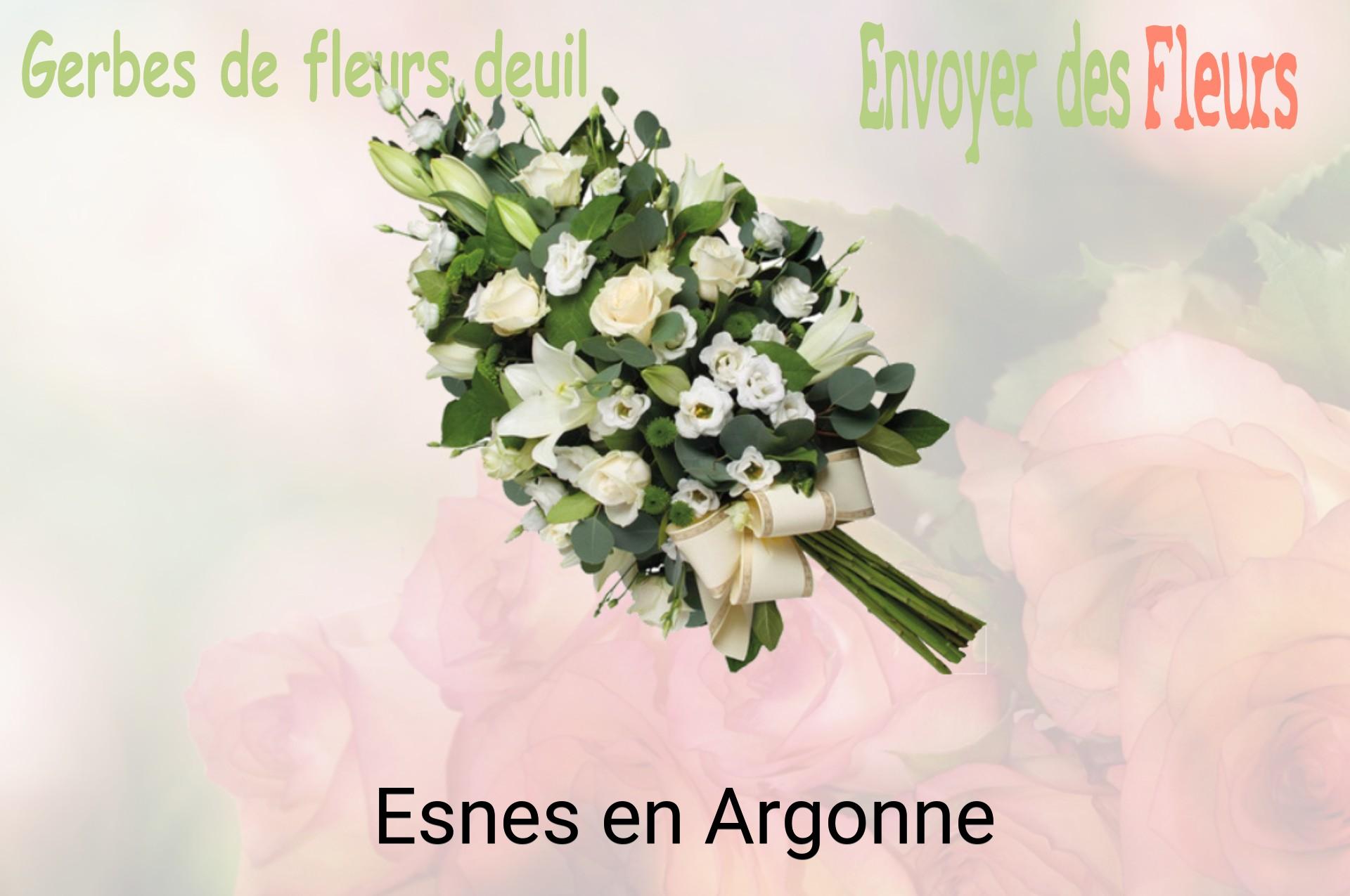 Gerbe de fleurs de deuil livrée à Esnes-en-Argonne
